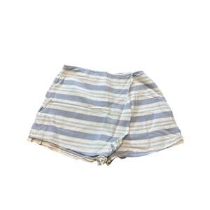 Lovers + Friends Striped Linen Blend Skort Size Medium